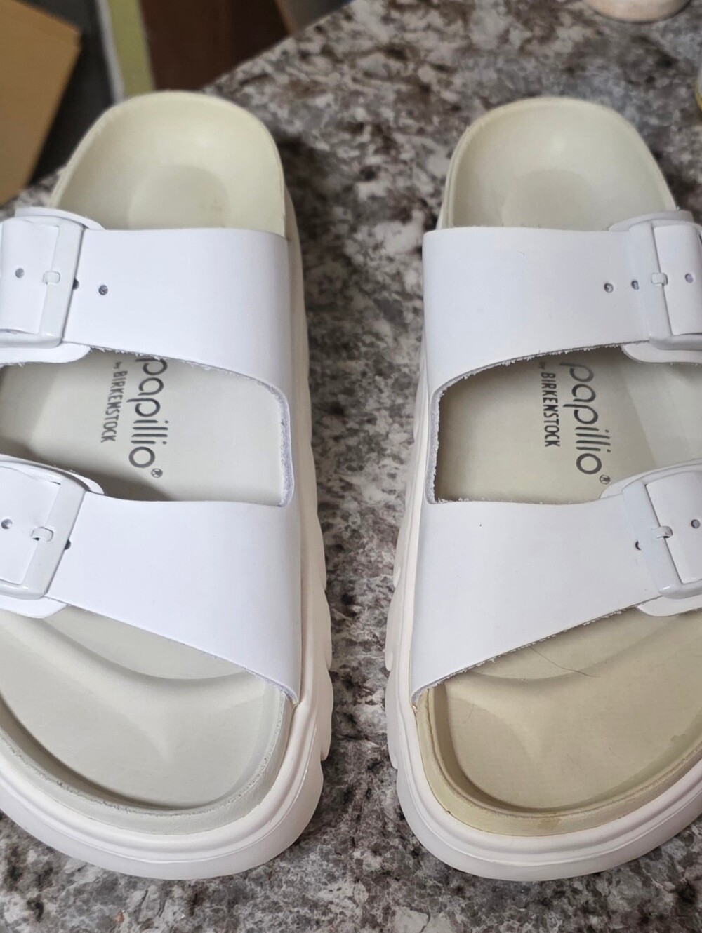 Birkenstock Papillio Chunky White Shoes EU 40 Sz 9